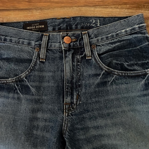 J. Crew Indigo Denim Jeans, Size 2 (24) - Picture 3 of 7